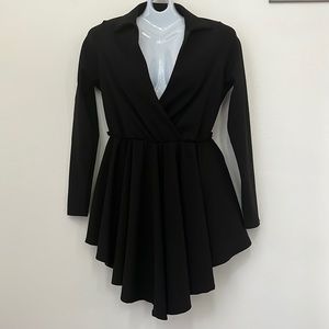 Akira Black Long Sleeve Little Dress